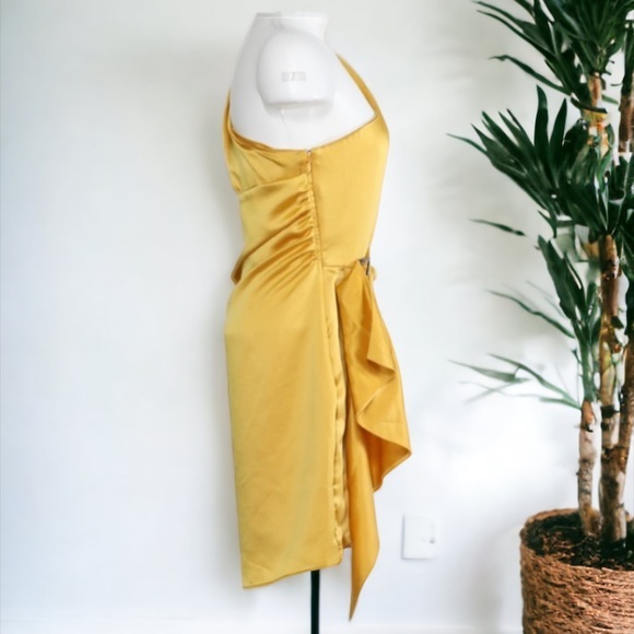 Lovers + Friends Ana Yellow One Shoukder Mini Dress - Picture 9 of 13